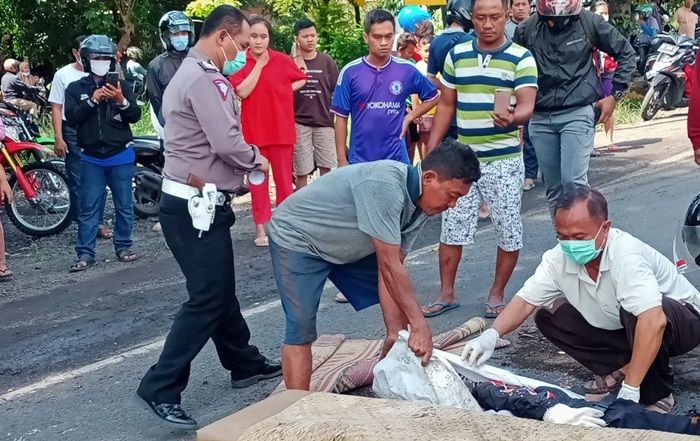 Jatuh di Jalan Berlubang, Warga Taman Sidoarjo Tewas Terlindas Truk Kontainer