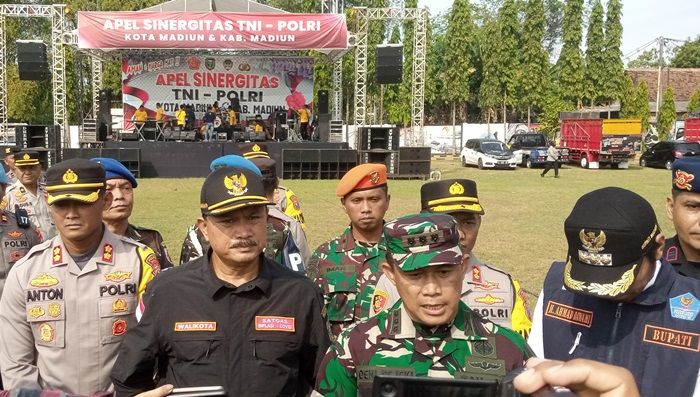 Wali Kota Maidi Hadiri Apel Sinergitas TNI-Polri dan Pemkab Madiun