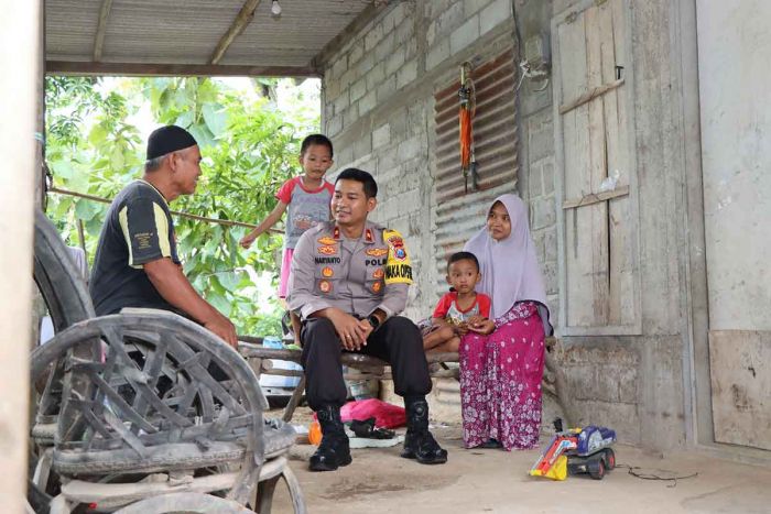 Tekan Angka Stunting, Wakapolres Ngawi Gelar Sosialisasi dan Bagikan Makanan Bergizi