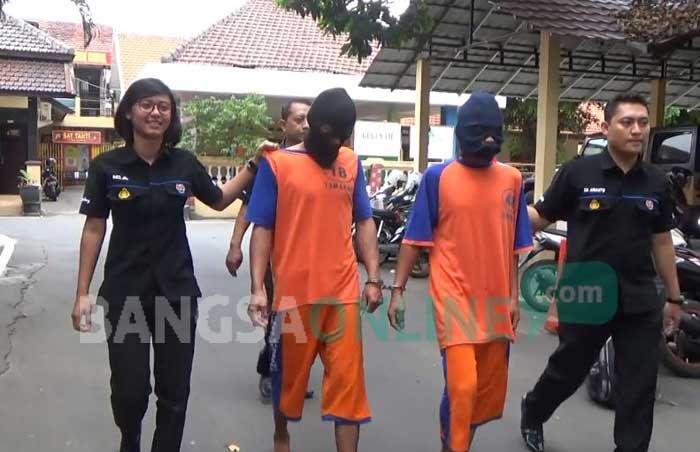 Dua Buron Pelaku Cabul Bocah SD di Wonosalam Ditangkap Polres Jombang