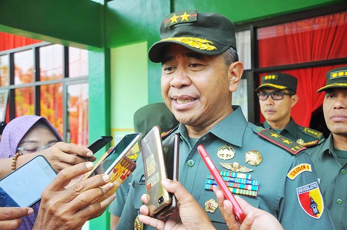 Kunjungi Bojonegoro, Pangdam Dorong Anggotanya Ikut Sosialisasikan Pemilu