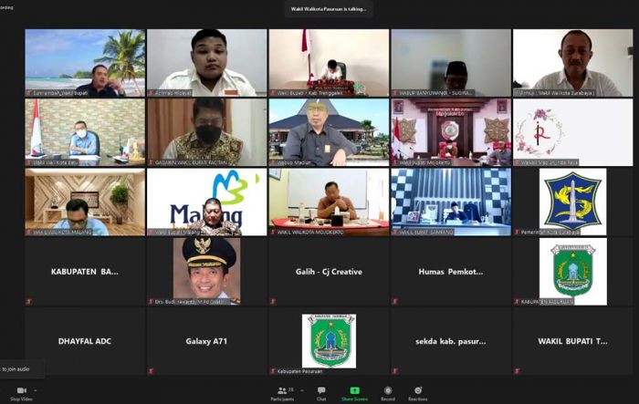 Sharing Progres Vaksinasi, Wawali Armuji Gelar Forum Komunikasi Bersama Wakil Kepala Daerah se-Jatim Sharing Progres Vaksinasi, Wawali Armuji Gelar Forum Komunikasi Bersama Wakil Kepala Daerah se-Jatim