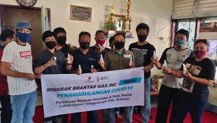 Bagikan Bantuan, Minarak Brantas Gas Komitmen Jaga Keselamatan Jurnalis Saat Pandemi