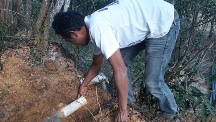 Pompa dan Saluran Air Mulai Hiasi Desa Karang Anyar, Sampang 