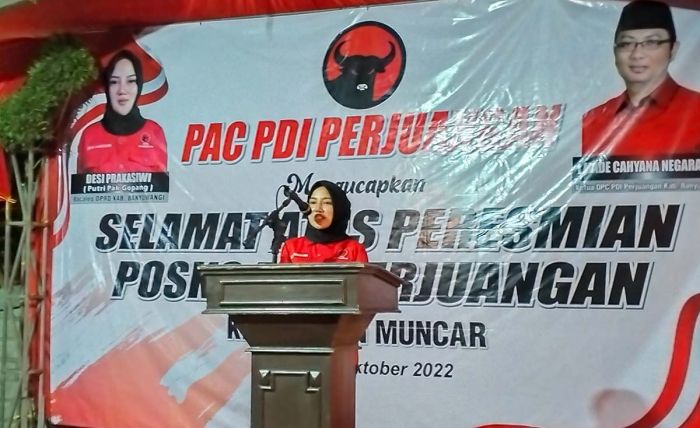 Peringati Sumpah Pemuda ke-94, Politikus Muda dari PDIP di Banyuwangi Resmikan Posko Pemenangan