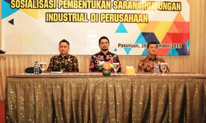 Disnaker Kota Pasuruan Sosialisasikan Pembentukan Sarana Hubungan Industrial di Perusahaan