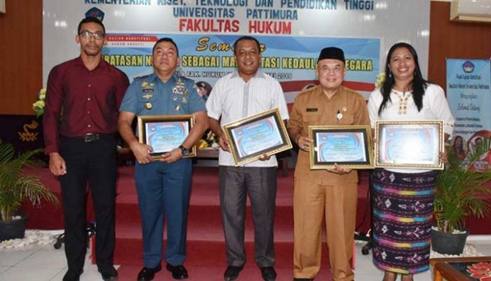 Danlantamal IX Ambon Berikan Materi Peran TNI AL di Perbatasan ke Mahasiswa Unpatti