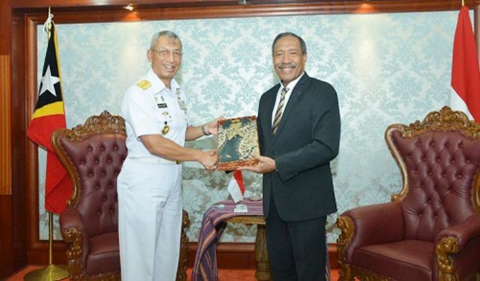Satgas Port Visit 2019 Kunjungi Angkatan Laut dan Menhan Timor Leste