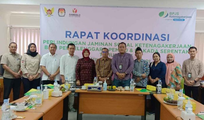 Gandeng BPJamsostek, Penyelenggara hingga Pemkot Kediri Komitmen Lindungi Petugas pada Pemilu 2024