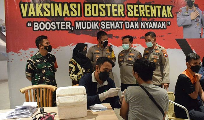 Polresta Sidoarjo Kejar Capaian 50 Persen Dosis Ketiga