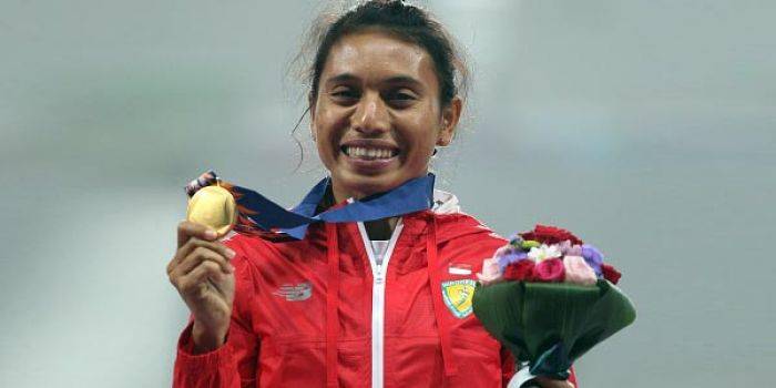 Maria Natalia Sumbang Emas Ketiga Cabang Atletik dalam Asian Games 