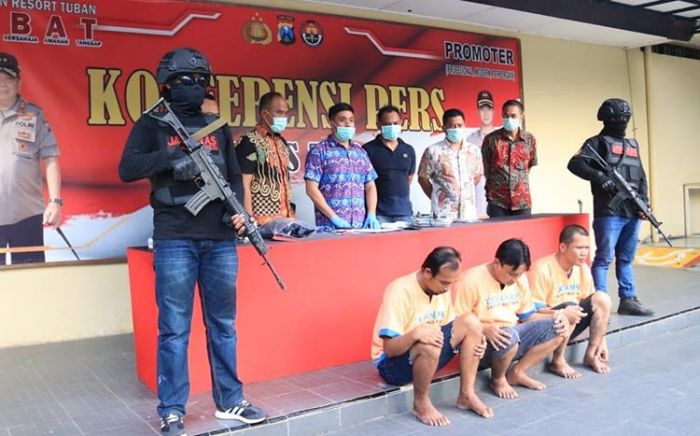 Curi Puluhan Baju di Tuban, Tiga Warga Mojokerto Didor Polisi Curi Puluhan Baju di Tuban, Tiga Warga Mojokerto Didor Polisi
