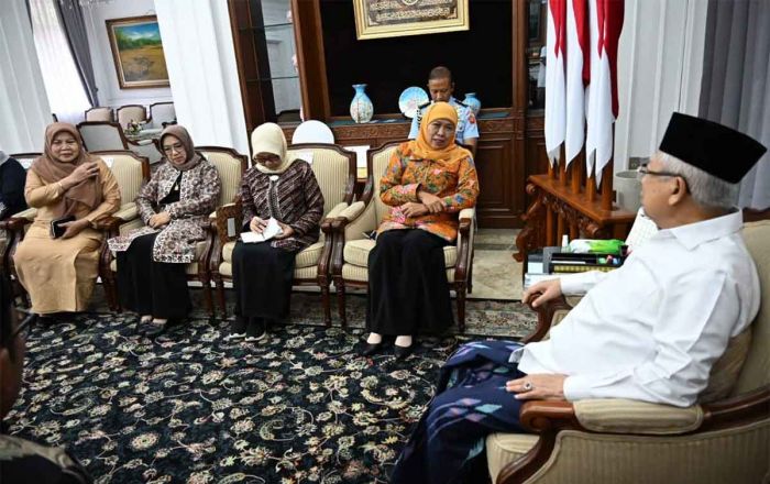 Temui Wapres, Khofifah Bahas Peringatan HUT Ke-78 Muslimat NU hingga Pengembangan Industri Halal Temui Wapres, Khofifah Bahas Peringatan HUT Ke-78 Muslimat NU hingga Pengembangan Industri Halal