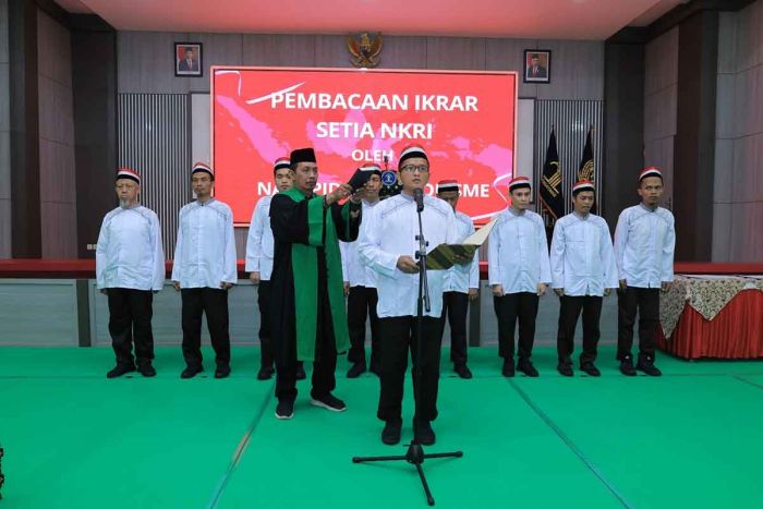 Gandeng Eks Warga Binaan, Lapas I Surabaya Sukses Bina 9 Napiter Ikrar Setia NKRI