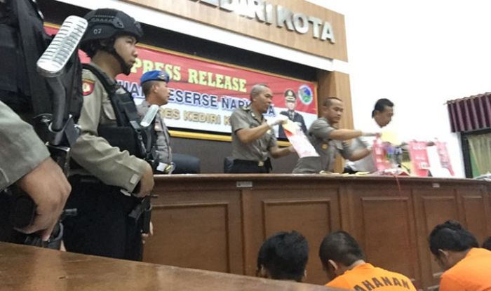 Sebulan, Polres Kediri Kota Amankan Puluhan Tersangka Kasus Narkoba