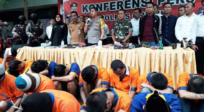 Polres Gresik Bekuk 36 Pelaku dalam 18 Kasus Kejahatan Polres Gresik Bekuk 36 Pelaku dalam 18 Kasus Kejahatan