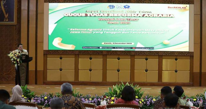 Perkuat Sinergi Reforma Agraria, Kantah Kota Pasuruan Hadiri Rakor Akhir Tahun GTRA