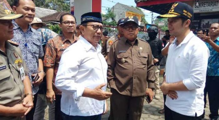 Bersama Wagub Jatim, Bupati Keliling Blitar Pastikan Pemilu Berjalan Lancar