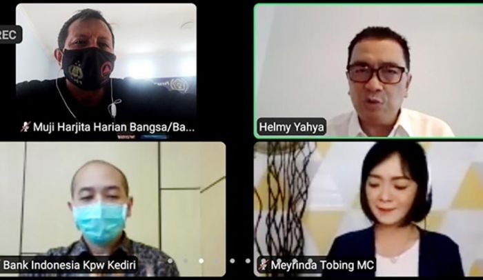 KPwBI Kediri Gelar Pelatihan Wartawan Via Online KPwBI Kediri Gelar Pelatihan Wartawan Via Online