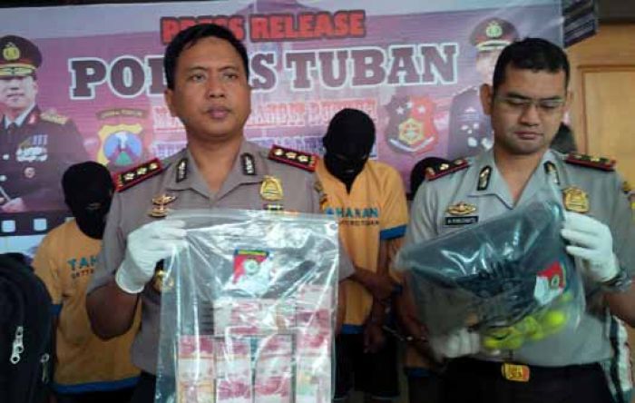 Polres Tuban Rilis 4 Pelaku Pencurian Spesialis Rumah Kosong