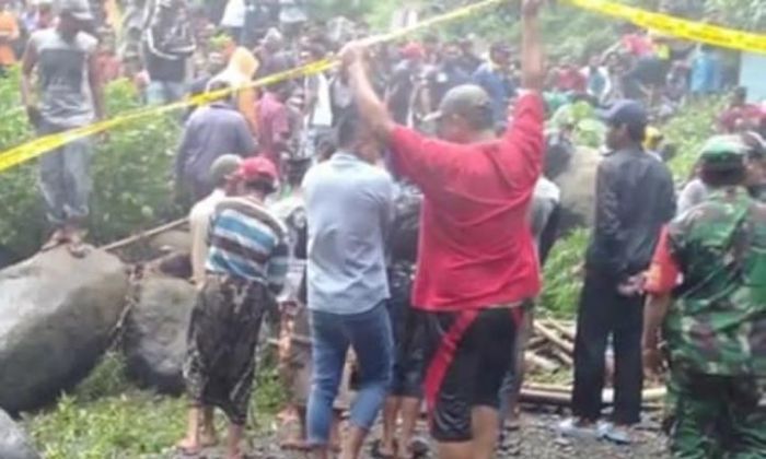 Seorang Pengunjung Wisata Air Terjun Guyangan Probolinggo Tenggelam