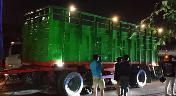 Pengendara Motor Tewas Terlindas Truk di Porong Sidoarjo
