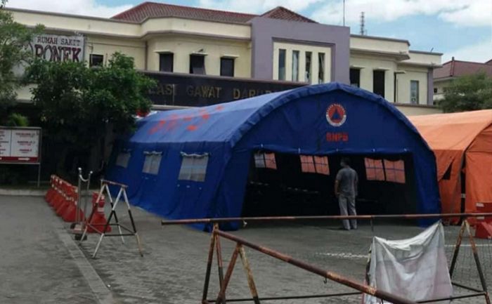 Atasi Antrean Pasien Covid-19, RSUD Mardi Waluyo Kota Blitar Dirikan Dua Tenda Darurat