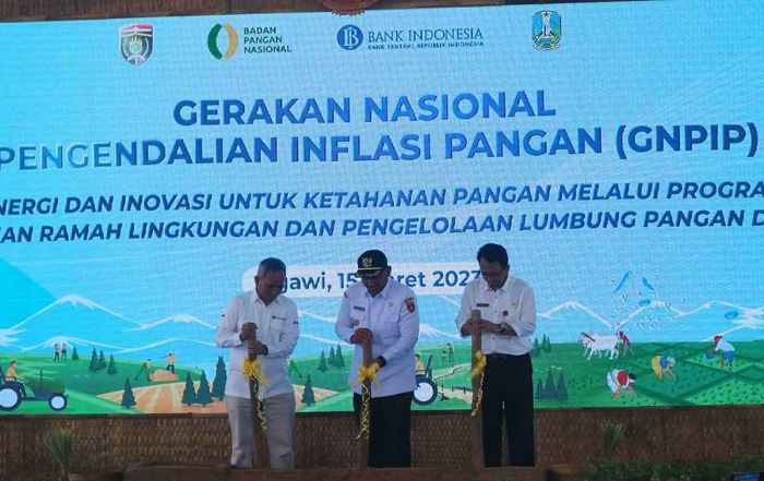 KPwBI Kediri Beri Bantuan Sarpras Pengelolaan Lumbung Pangan Digital untuk Gapoktan di Ngawi