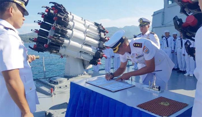 KRI Hasan Basri-382 Berganti Tongkat Komando KRI Hasan Basri-382 Berganti Tongkat Komando