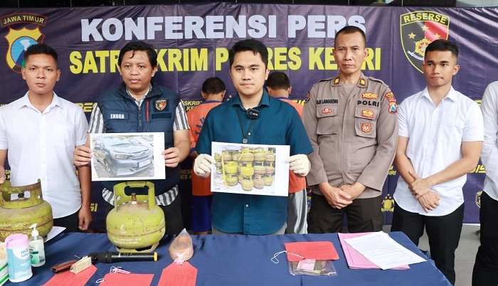 Komplotan Pencuri Tabung Gas dari Surabaya dan Madura Apes di Kediri