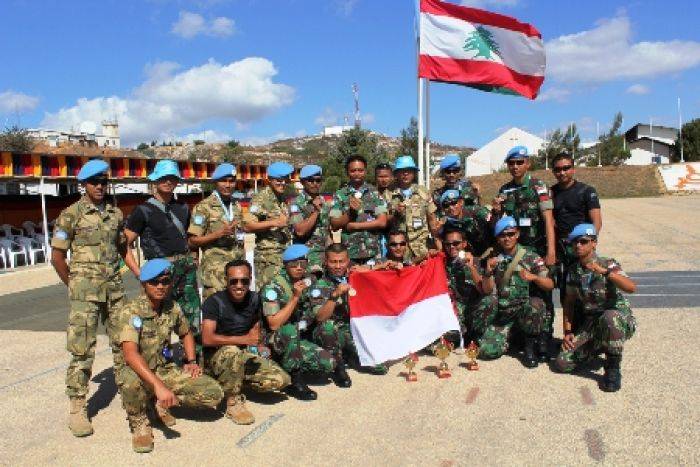 Prajurit TNI Juara Menembak di Lebanon Prajurit TNI Juara Menembak di Lebanon