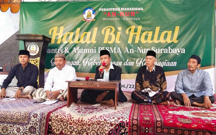 Gelar Halal Bihalal, Pengasuh Pesma An-Nur Wonocolo Ingatkan Santri dan Alumni Selalu Istighfar