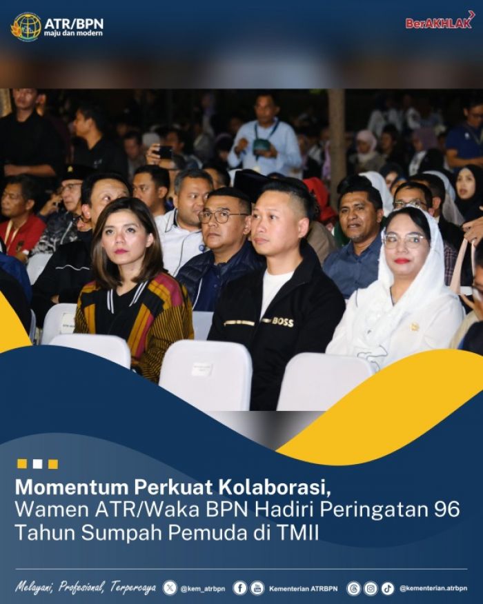 Wamen ATR/BPN Hadiri Peringatan Sumpah Pemuda ke-96 Wamen ATR/BPN Hadiri Peringatan Sumpah Pemuda ke-96