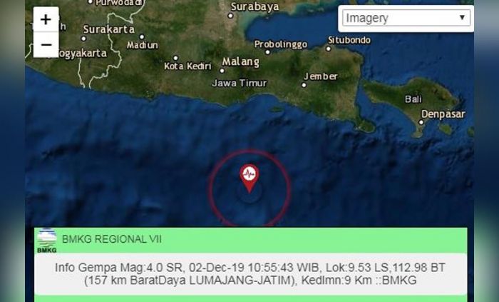 Gempa 4,0 SR Guncang Lumajang, Jember Ikut Bergoyang, Belum Ada Laporan Kerusakan