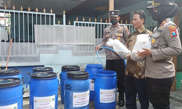 Polisi bersama Perangkat Desa Betro Sidoarjo Gagas Budidaya Ikan Lele dalam Ember Polisi bersama Perangkat Desa Betro Sidoarjo Gagas Budidaya Ikan Lele dalam Ember