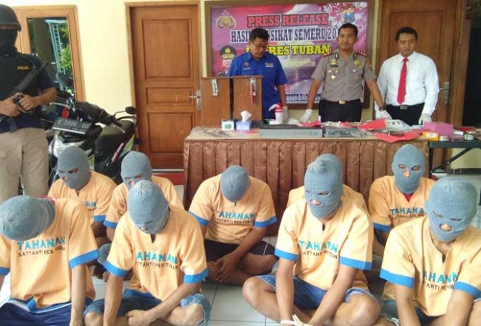 Polres Tuban Bekuk 14 Pelaku Pencurian Selama Operasi Sikat Semeru 2017