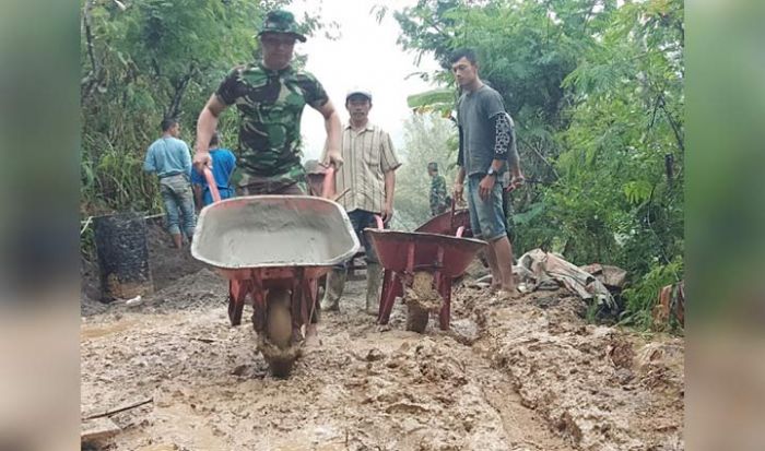 Topografi Titik TMMD, Kemiringan Jalan Terjal Jadi Tantangan 