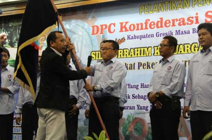 Ali Muchsin Dikukuhkan Jadi Ketua DPC Konfederasi SPSI Gresik