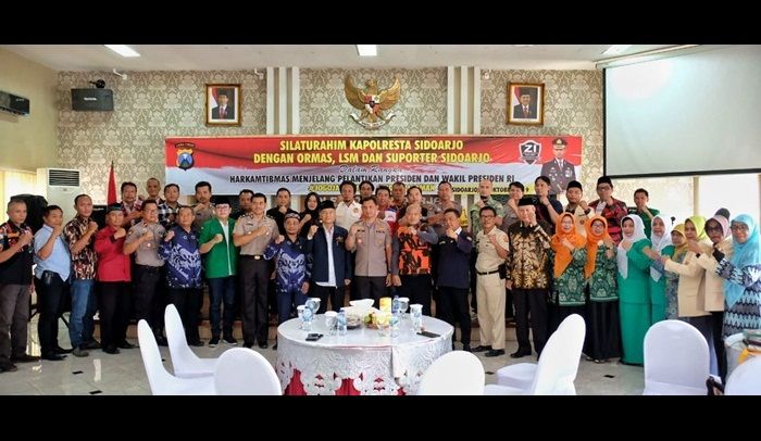 Polresta Sidoarjo Ajak Elemen Masyarakat Jaga Kondusivitas Jelang Pelantikan Presiden