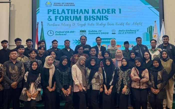 Bekali Mahasiswa Hadapi Era AI, Hipmi PT Uniska Kediri Gelar Pelatihan Kader dan Forum Bisnis