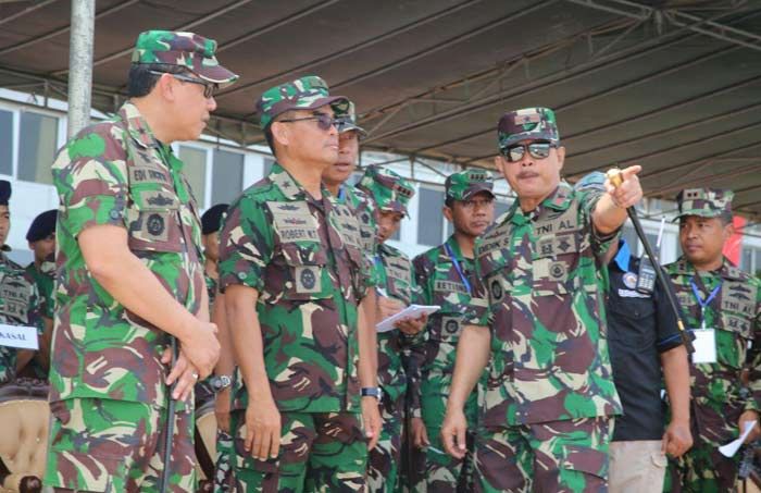 Pangarmatim Berikan Semangat untuk Prajurit yang Laksanakan Gladi Bersih