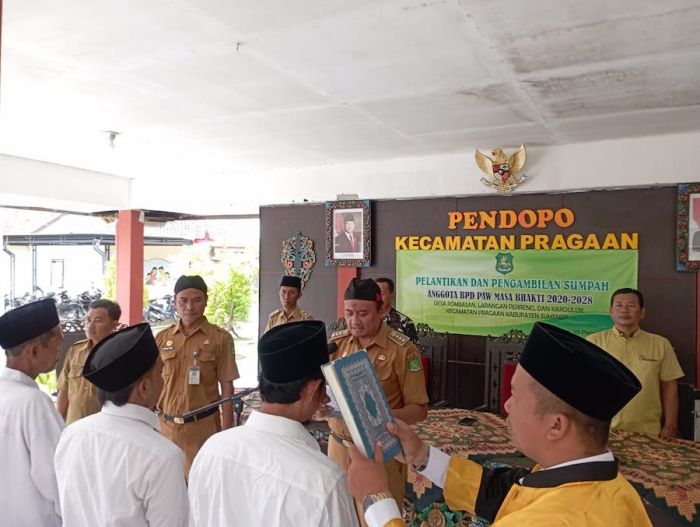 Camat Pragaan Sumenep Lantik 3 Anggota Badan Permusyawaratan Desa PAW Camat Pragaan Sumenep Lantik 3 Anggota Badan Permusyawaratan Desa PAW