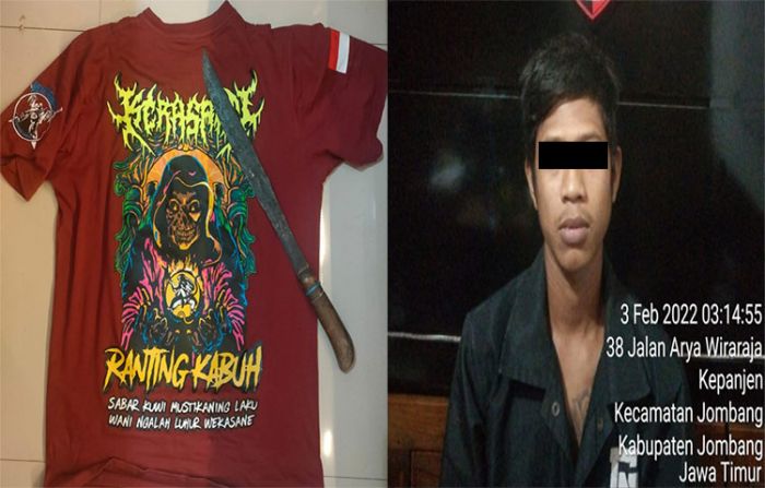 Pemuda Bersajam di Jombang Ditangkap Polisi Pemuda Bersajam di Jombang Ditangkap Polisi