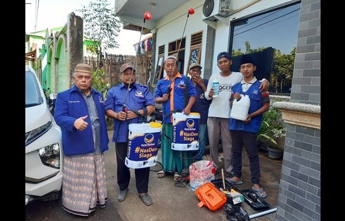 ​Bantu Penyemprotan Disinfektan, Ponpes RNS Sediakan Posko Khusus TNI-Polri