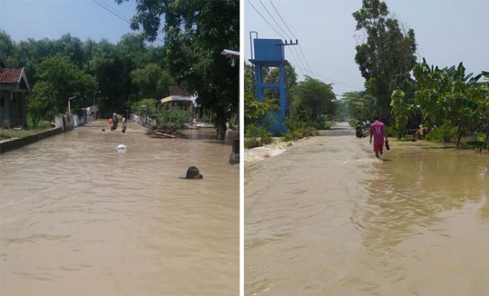 Banjir Luapan Kali Lamong dan Bengawan Solo di Gresik Makin Parah