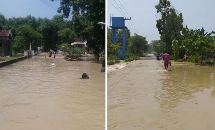 Banjir Luapan Kali Lamong dan Bengawan Solo di Gresik Makin Parah Banjir Luapan Kali Lamong dan Bengawan Solo di Gresik Makin Parah