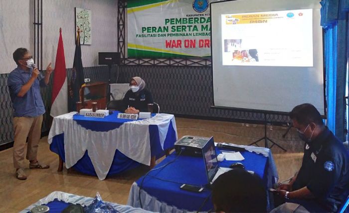 Jadi Narasumber di Workshop BNN, Ketua PWI Kediri: Peran Wartawan Sangat Penting dalam P4GN