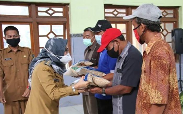 Pemkab Kediri Bantu 1.250 Kg Benih Padi Kepada Korban Banjir Tarokan Pemkab Kediri Bantu 1.250 Kg Benih Padi Kepada Korban Banjir Tarokan