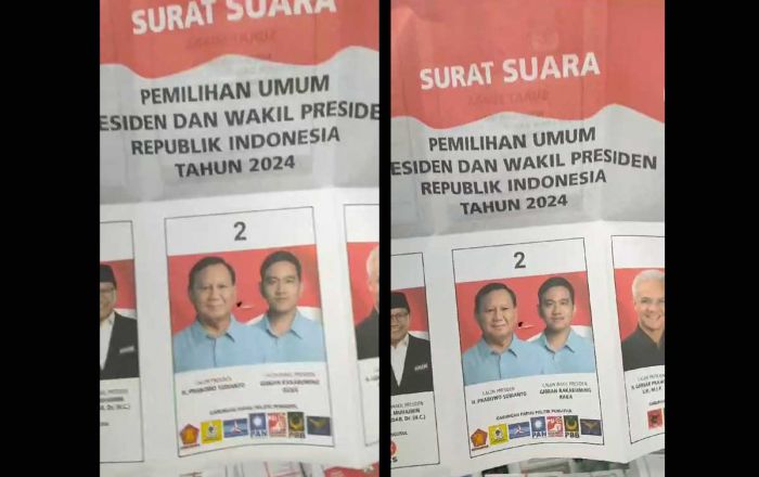 Heboh, Dugaan Surat Suara di TPS Sudah Tercoblos Capres-Cawapres 02, Begini Tanggapan KPU Tuban