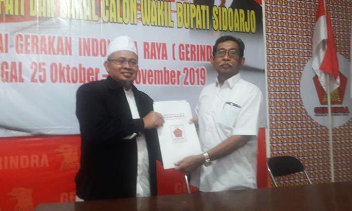 Maju Pilbup Sidoarjo 2020, Pengusaha Properti Mendaftar ke Gerindra Maju Pilbup Sidoarjo 2020, Pengusaha Properti Mendaftar ke Gerindra